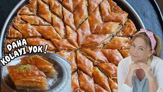 Şok Olacaksiniz 💥 Oklavasız, İncecik, Kat Kat Baklava Yapmanın En Kolay Yolu