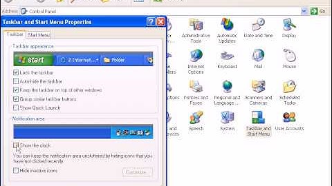 How To Check Settings In Task Bar On Windows XP