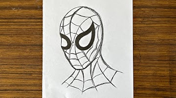 How to draw Spiderman | Spiderman drawing step by step | easy Drawing ideas for beginners | Drawing