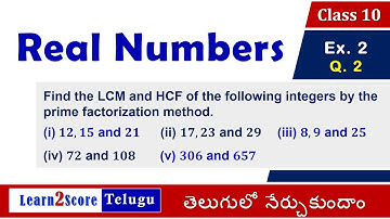 Real Numbers Class 10 AP TS State Syllabus Exercise 1.2 Q 2