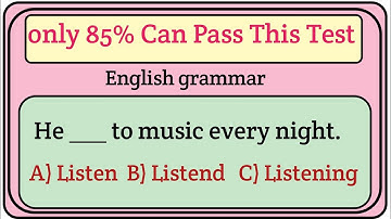 **25 Easy English Grammar MCQs | Basic Grammar Practice Test with Answers**