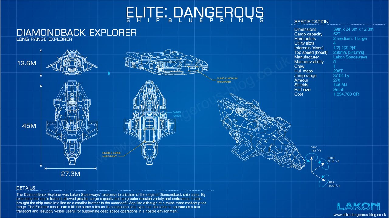 Elite Dangerous-Ship Builds-Diamond-Back-Explorer-Exploration Build