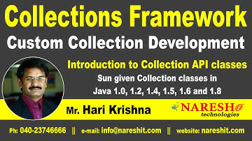 Introduction to Collection API classes | Core Java Tutorial | Mr. Hari Krishna