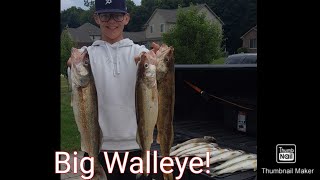 Multiple Monster Walleye! (LIMIT) bottom bouncing St Clair River