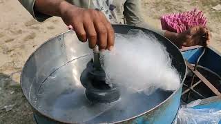 হাতে তৈরি শামপাপরি । how to make cotton candy