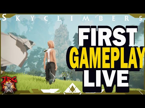 FIRST GAMEPLAY OF SKYCLIMBERS! The New Rpg, Survival, City Builder, Monster Taming Game - Alpha Test