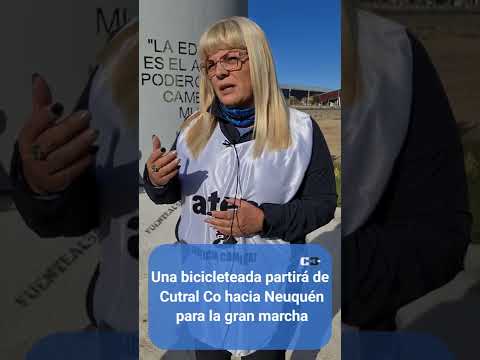 Marcha de ATEN en distintas localidades de la provincia, hacia Neuquén capital.