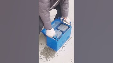 This Machine Makes Concrete Blocks So Easy! #shorts