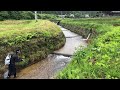 小さな水路の階段で釣りしてみた!