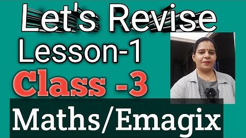 Class-3,Chapter-1#mittsure#Lets revise#maths#Emagix#numbersplayer#complete exercise by Mukesh soni
