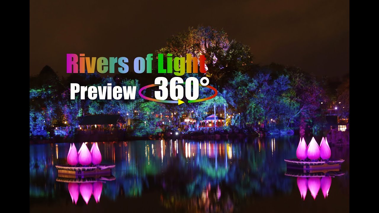 Rivers of Light Media Preview 360° | Animal Kingdom at Night!