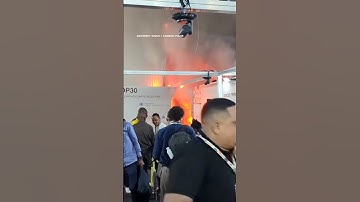Video shows fire break out at COP30