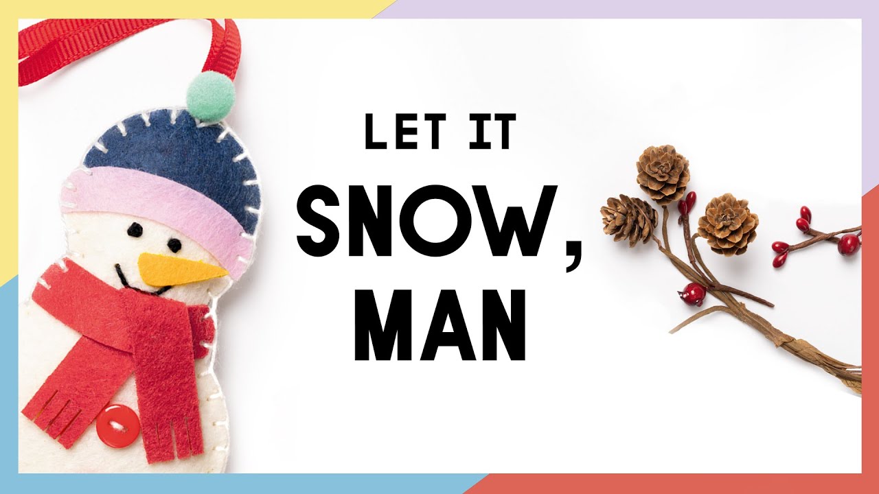 Mini Filzini Snowman I DIY Tutorial with sewing instructions - YouTube