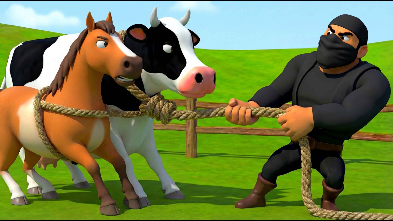 Oh No! 😱 A Thief Attacks Old MacDonald’s Farm 🐄 | Kids Story