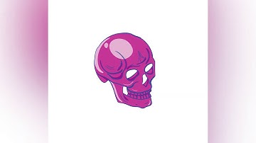 Creating a Skull - Adobe illustrator CC - speedart drawing