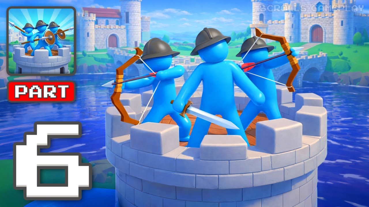 Archery Bastions: Castle War - Gameplay Walkthrough Part 6 - Hold The Line With Bows (iOS, Android)