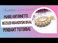 How to Make a Baroque-Style Pendant with Krakovski Oval Fancy Stone | Easy Bead Embroidery Tutorial