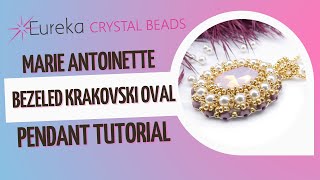 Learn to Make a Victorian-Style Beaded Pendant | Oval Fancy Stone | Free Bead Embroidery Tutorial