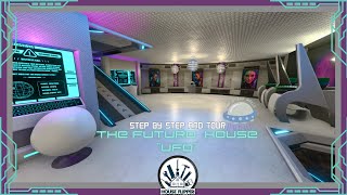HOUSE FLIPPER|Farm DLC Out Of This World Update| A Futuro House (UFO)| Step By Step & Tour screenshot 4
