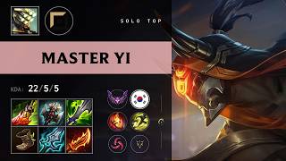 Master Yi Top vs Zed - KR Master Patch 26.15