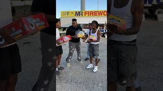 Dad buys his son fireworks & big boy steals them #shorts