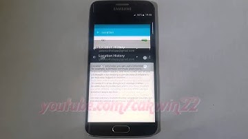 Android Lollipop : How to Delete Location History on Samsung Galaxy S6