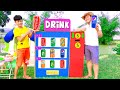 KunKun and Kudo play Giant Vending machine Soda dispenser