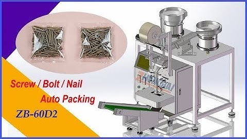 Automatic screw packing machine, fastener packaging machine by counting