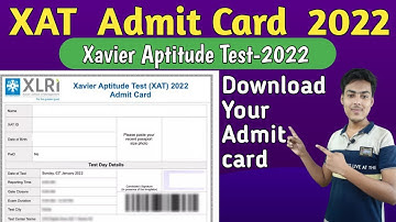 xat admit card 2022 | xat 2022 admit card download