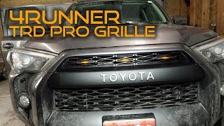 In this video, we show how to install a trd pro grille on 2015 toyota
4runner sr5. will work for any 2014-2019 4runner, it give the look
o...