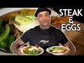 Fastenbrechen mit steak und eggs  chef aaron