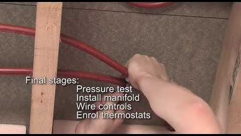 How to install a Hep2O foiled polystyrene system from below in joisted floors