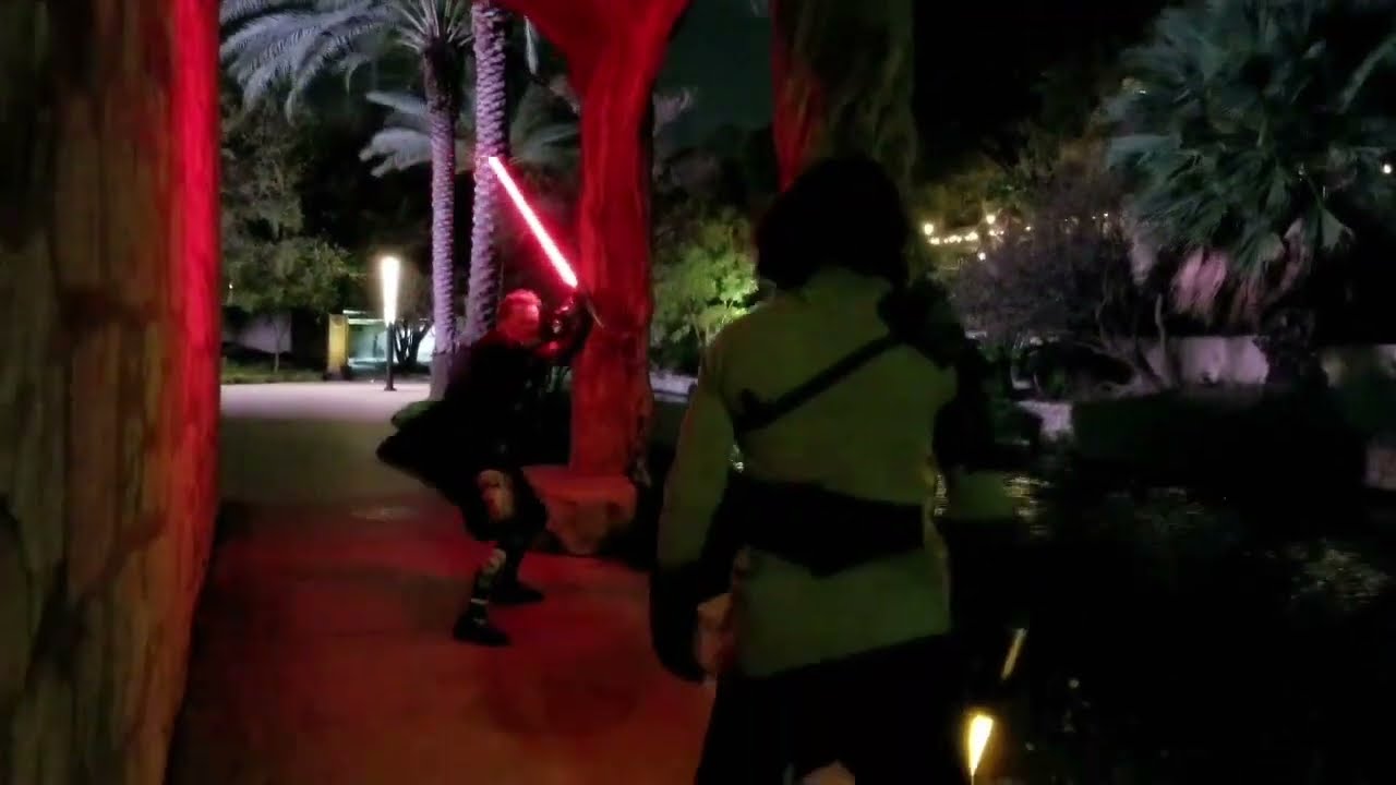 Ven Zallow Falls to the Dark side - Lightsaber Fight
