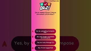 Can you manage a Docker Compose environment with Portainer?
