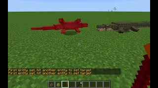 Crocodile vs Komodo Dragon Minecraft Mod