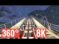 360° Roller Coaster 8K Snow Xmas Virtual Reality 360 degree Samsung Gear VR Box 3D