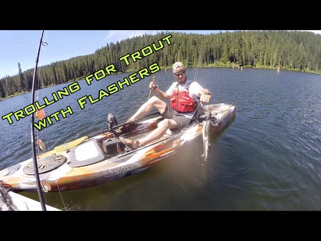 How to Catch Trout: Trolling with Flashers from a Kayak - KastKing