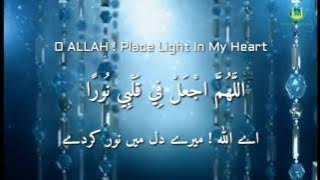 DUA E NOOR | Beautiful Voice | Shaykh Mishary Alfasy | English & Urdu Subtitles