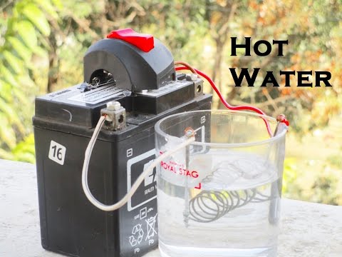 How To Make A Water Heater From 12 Volt Battery