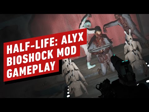 Half Life: Alyx - Bioshock Mod Gameplay