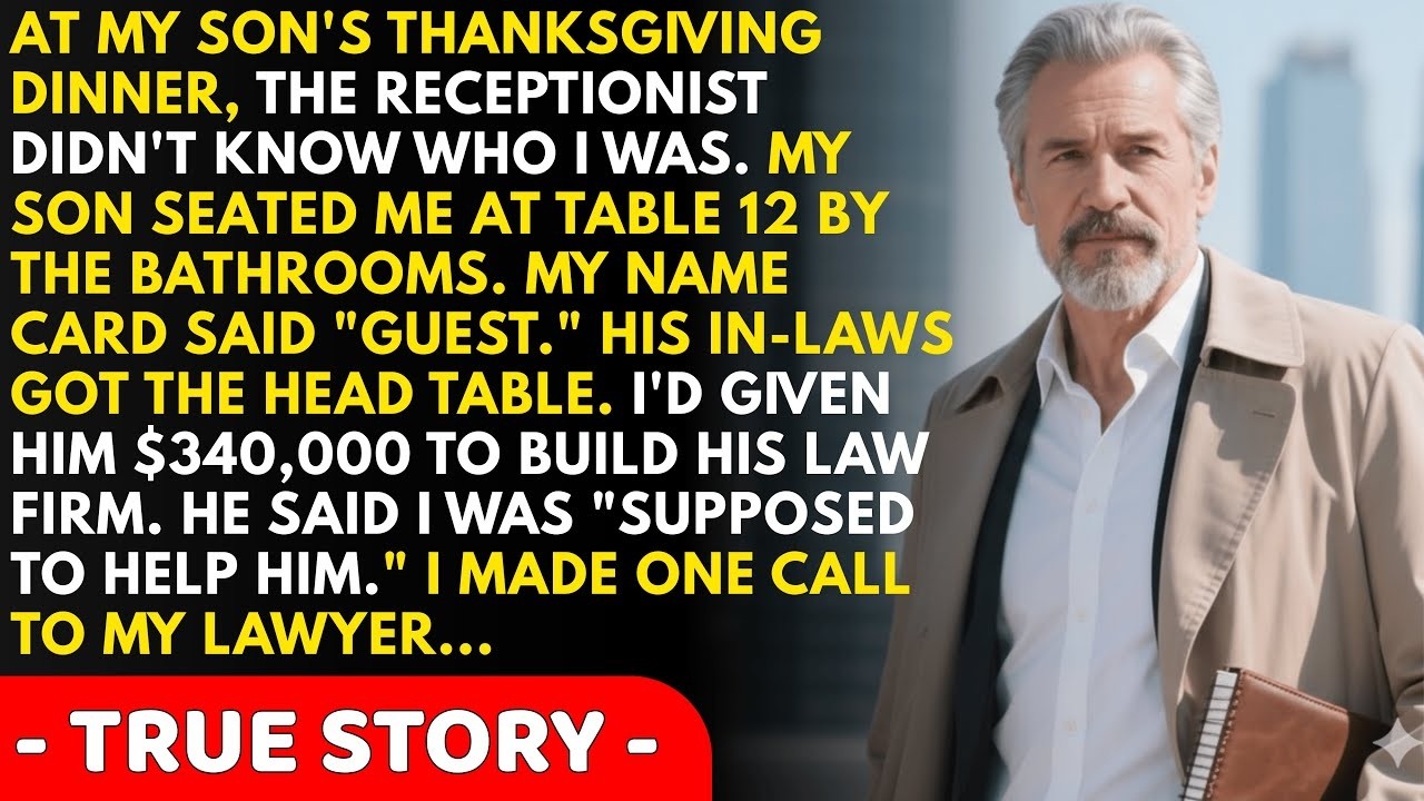 My Son Seated Me at Table 12 