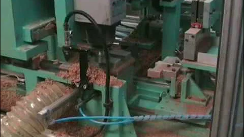 FRESATRICE CONTORNATRICE  tipo "FBI/cnc" A DUE TESTE per manici da coltello