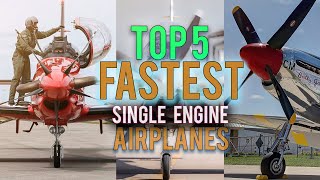 Top 5 Fastest Military Single Engine Airplanes!