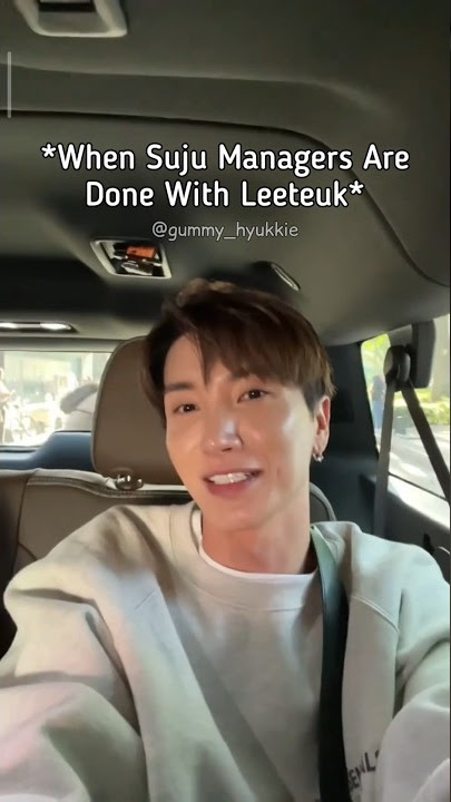 Super Junior Managers need saving from MC Leeteuk 🤣 Being a Suju Manager is not easy 😂