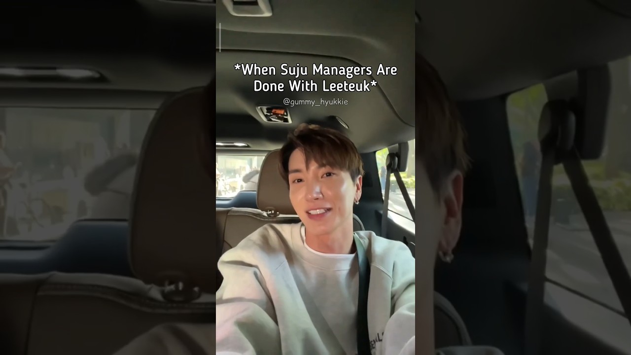 Super Junior Managers need saving from MC Leeteuk 🤣 Being a Suju Manager is not easy 😂