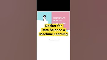 Docker for Data Science & Machine Learning 📚 #devops #shorts