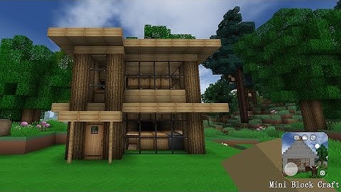 Mini block craft || How to build a simple survival house || part-8 ||
