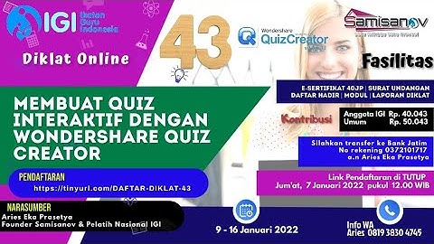 Membuat Quiz Interaktif dengan Wondershare Quiz Creator