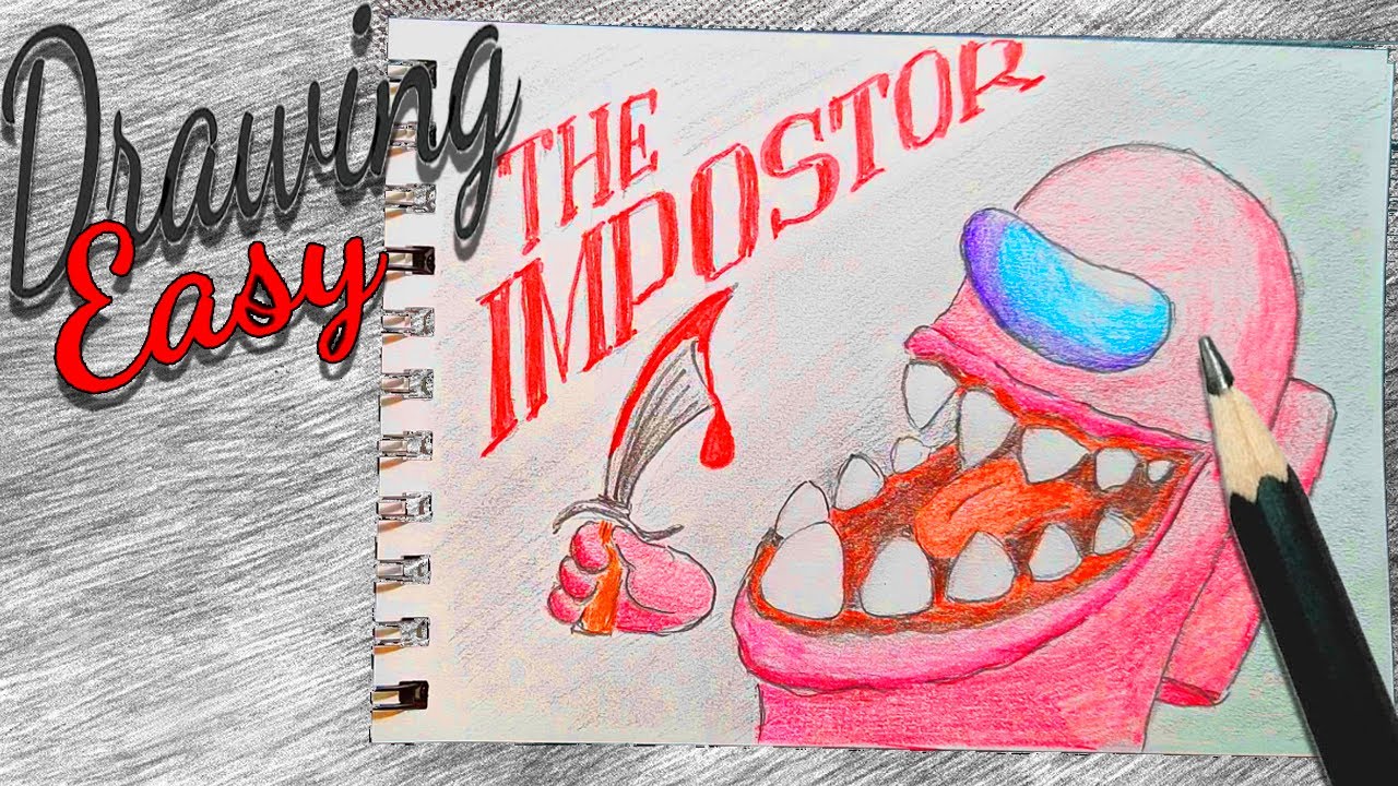 Among Us IMPOSTOR How to Draw Easy#4 - YouTube