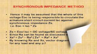 SYNCHRONOUS IMPEDANCE METHOD